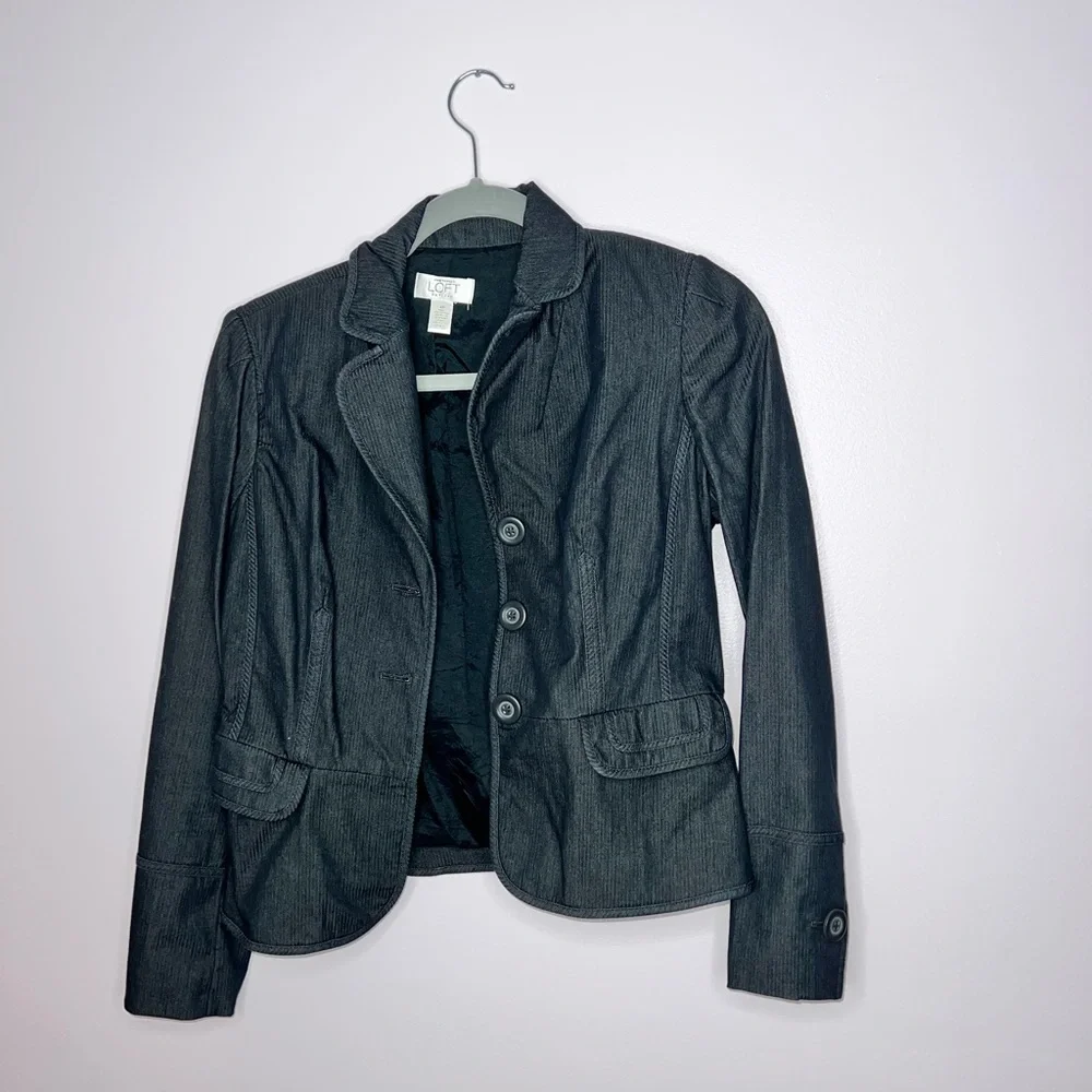 LOFT Navy Blue Womens Blazer